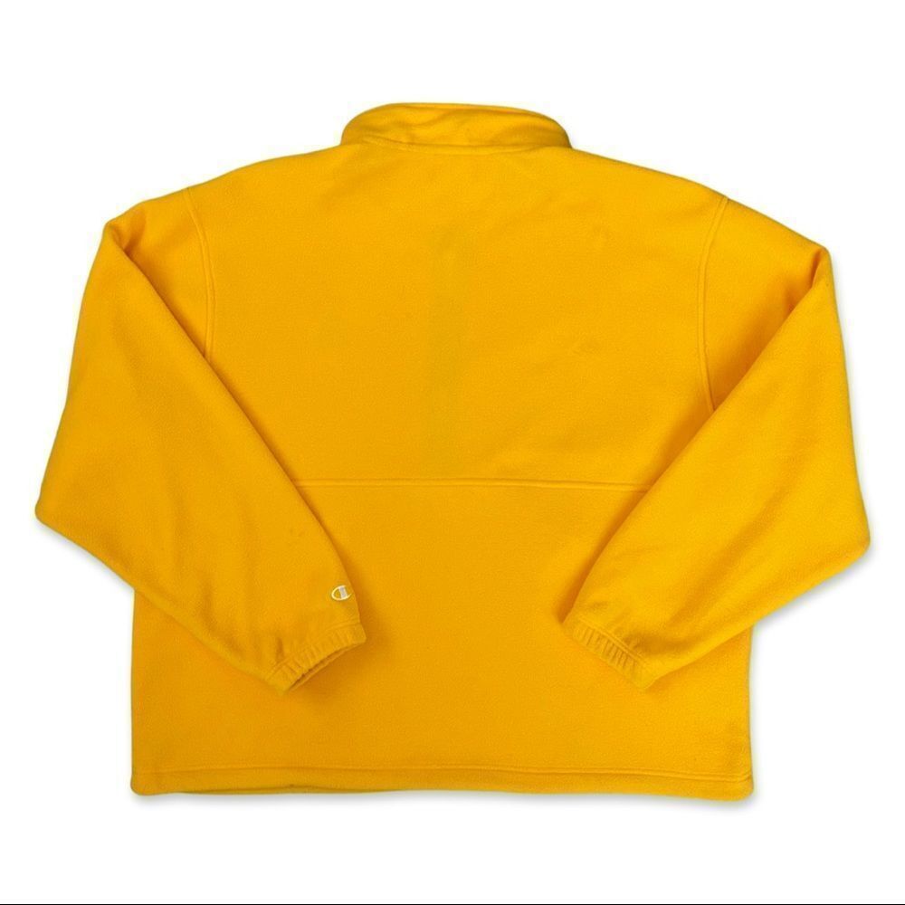 Vintage Champion ASU Sun Devils Fleece Pull-Over Sweater Jacket Yellow L - Picture 2 of 7